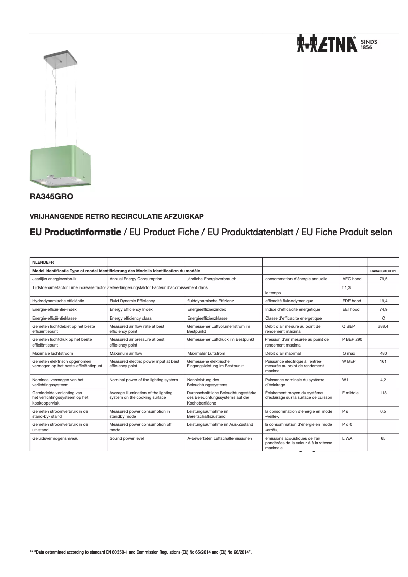 Imagen de la primera página del manual del dispositivo RA345GRO