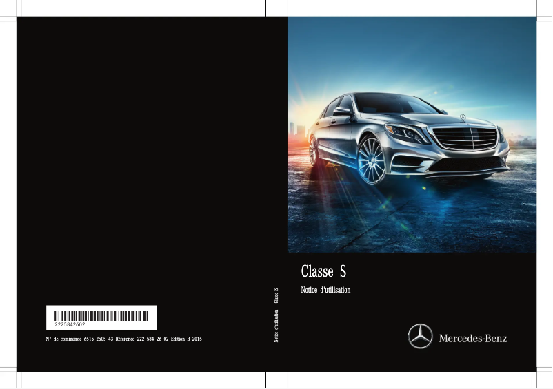 Imagen de la primera página del manual del dispositivo S-Class (2015)