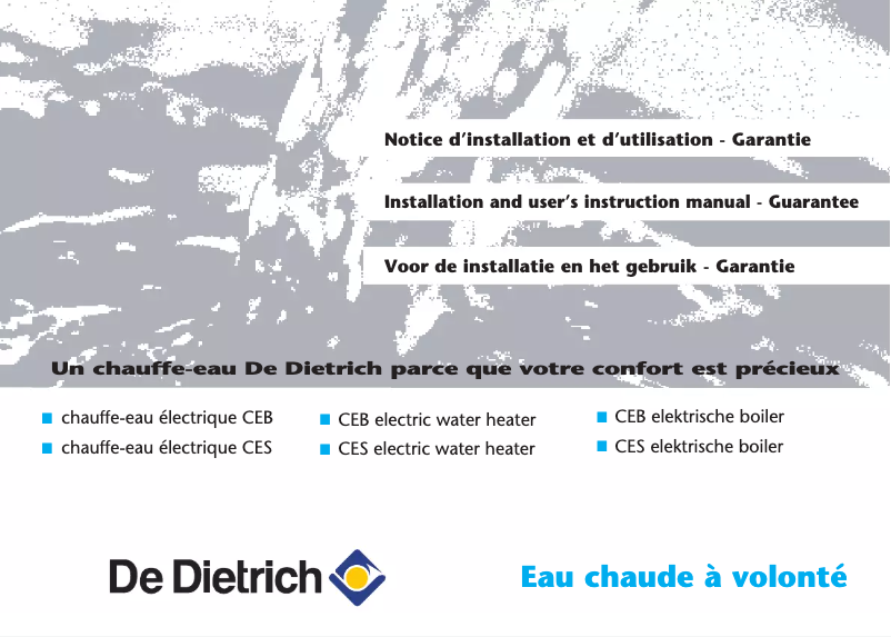 Página 1 del manual Manual de usuario De Dietrich CES