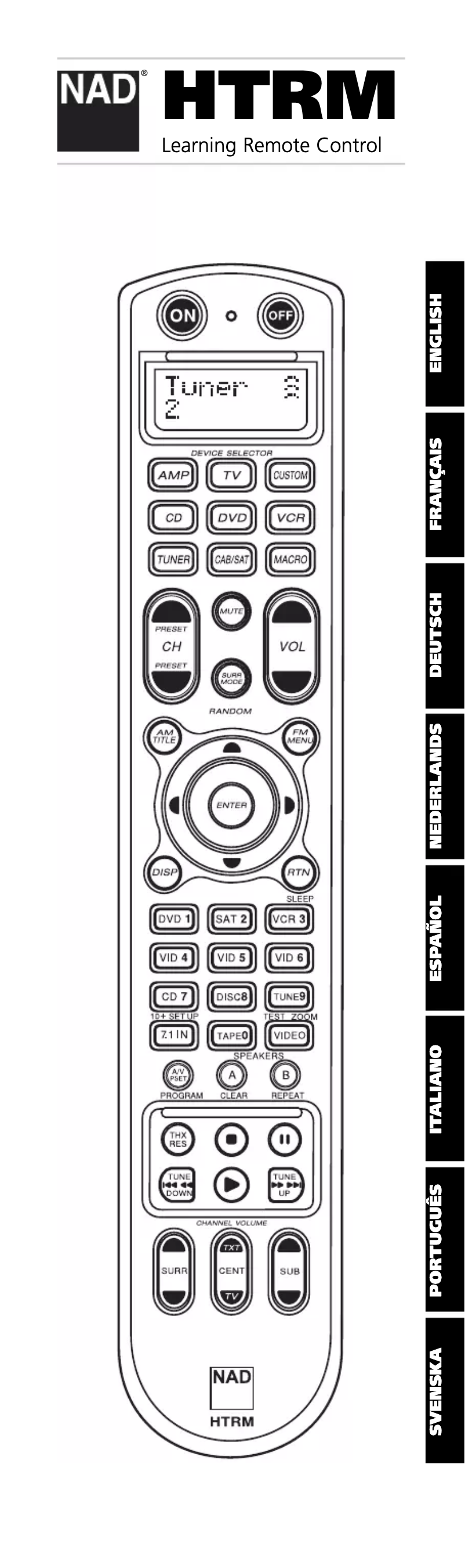 Imagen de la primera página del manual del dispositivo HTRM