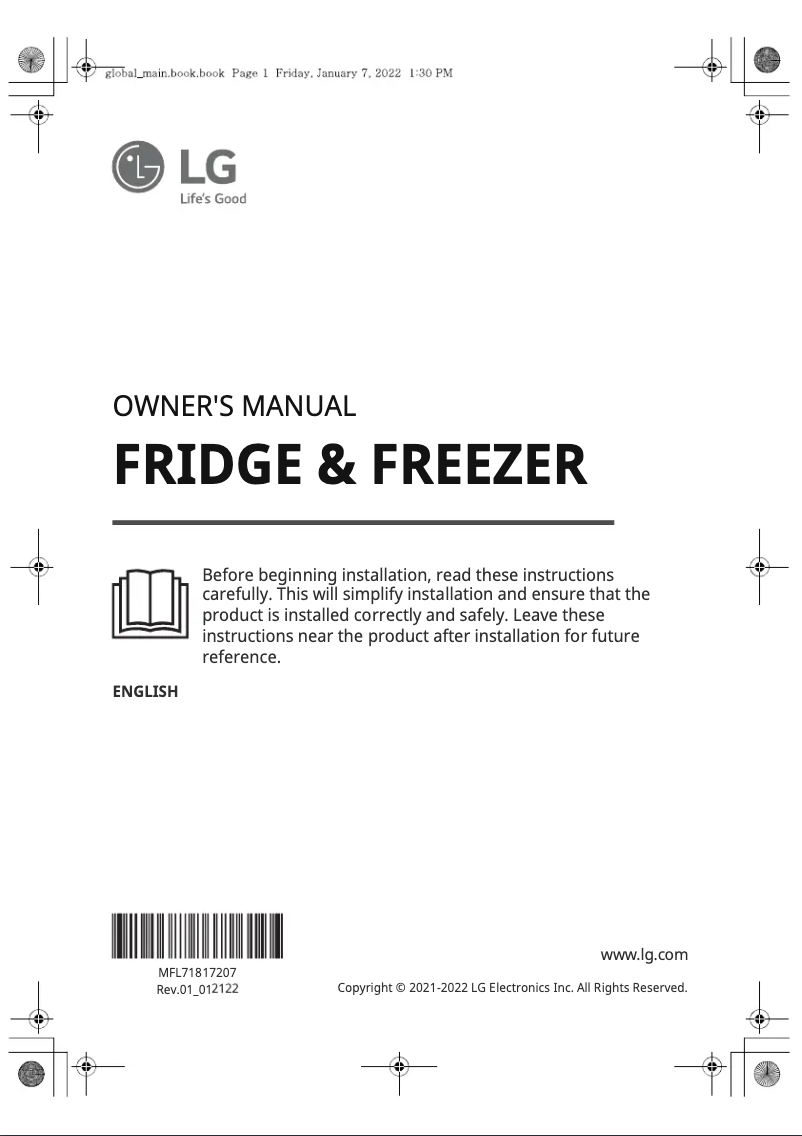 Imagen de la primera página del manual del dispositivo RVT-B119DG