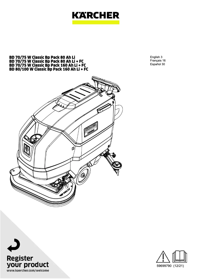 Imagen de la primera página del manual del dispositivo BD 80/100 W Classic Bp
