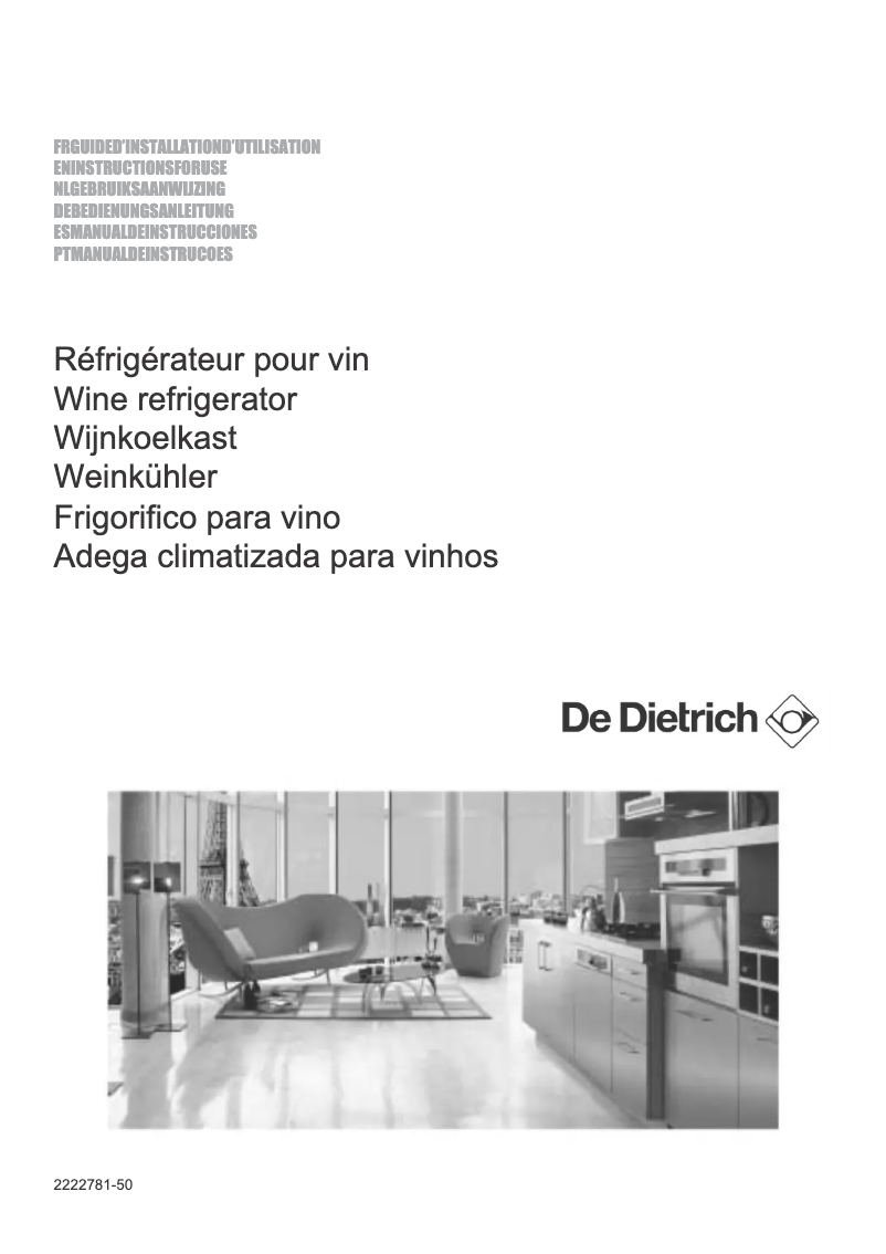 Página 1 del manual Manual de usuario De Dietrich DWS750JE