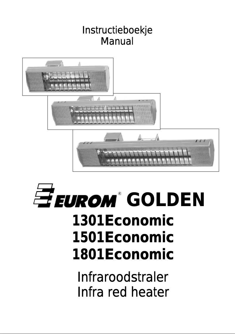 Página nº 1 - Manual de usuario Eurom Golden 1801 Economic
