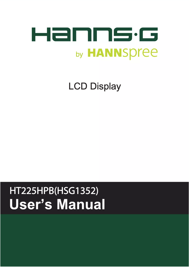 Imagen de la primera página del manual del dispositivo HT 225 HPB