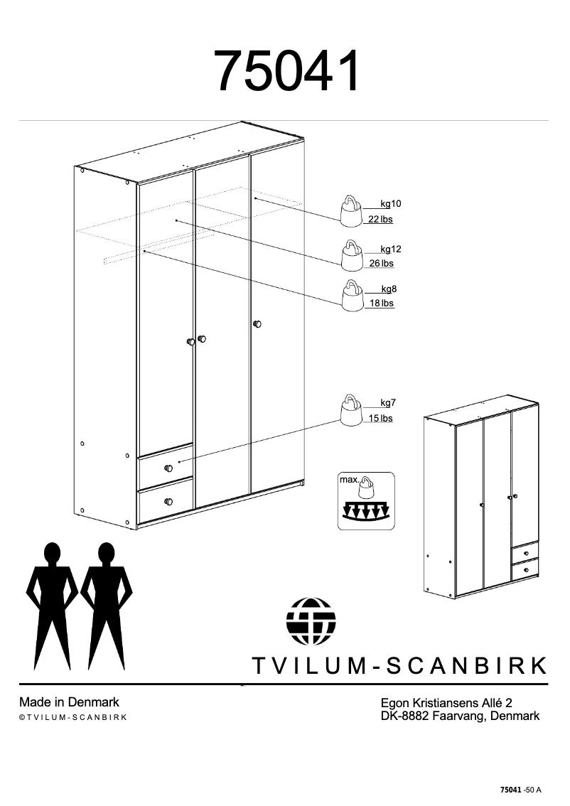 Imagen de la primera página del manual del dispositivo Dallerup (132x200x50)