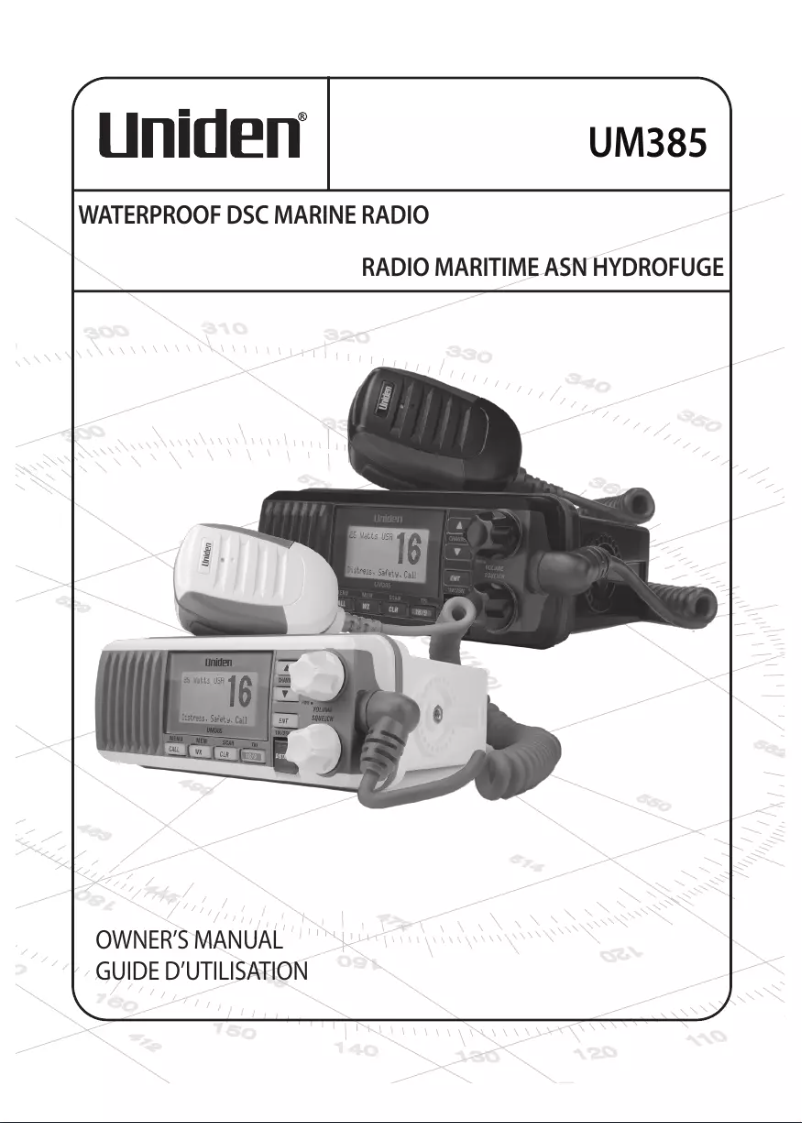 Página nº 1 - Manual de usuario Uniden UM385BK