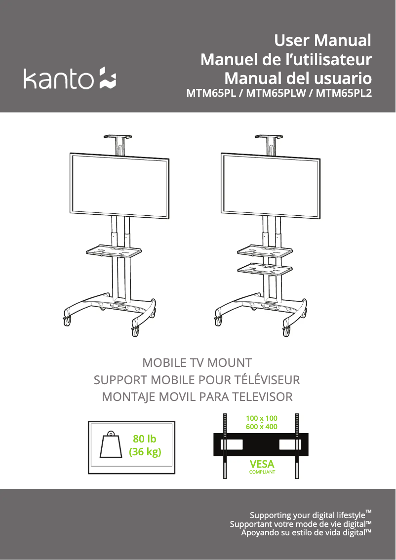 Página nº 1 - Manual de usuario Kanto MTM65PL