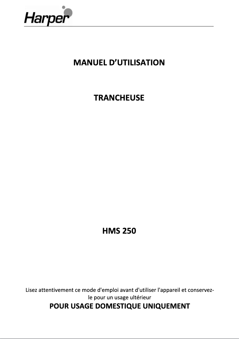 Imagen de la primera página del manual del dispositivo HMS250