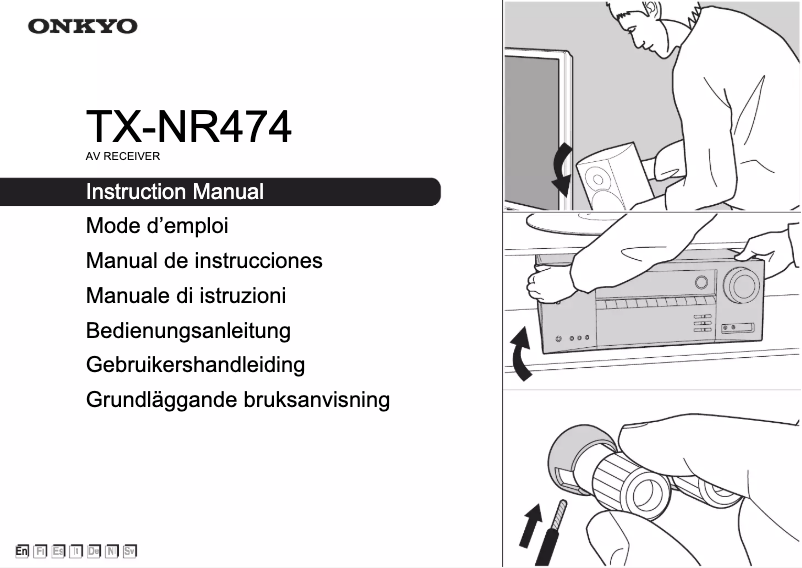 Página 1 del manual Manual de usuario Onkyo TX-NR474
