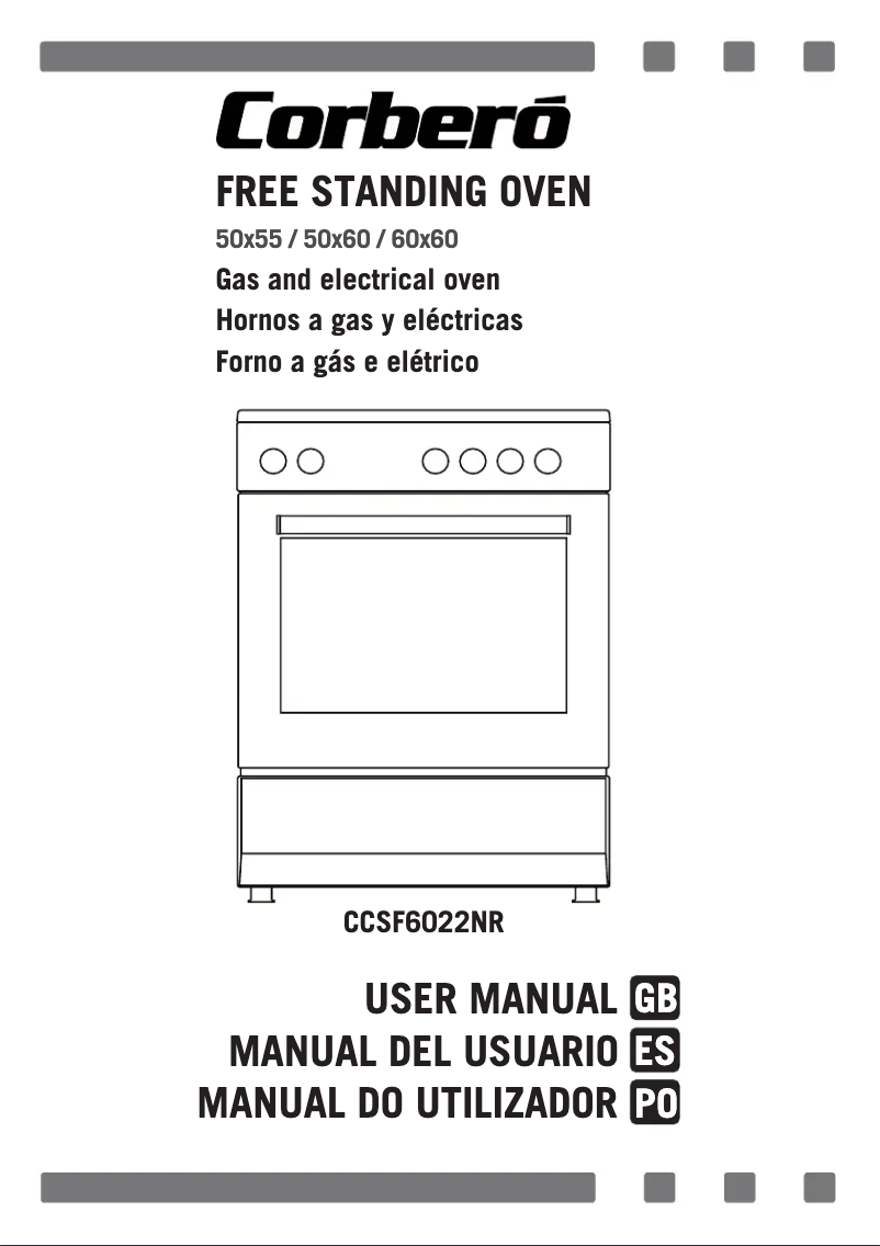 Página 1 del manual Manual de usuario Corbero CCSF6022NR