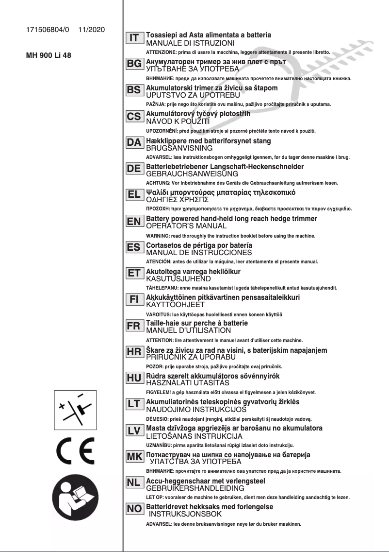 Imagen de la primera página del manual del dispositivo SPH 900 AE