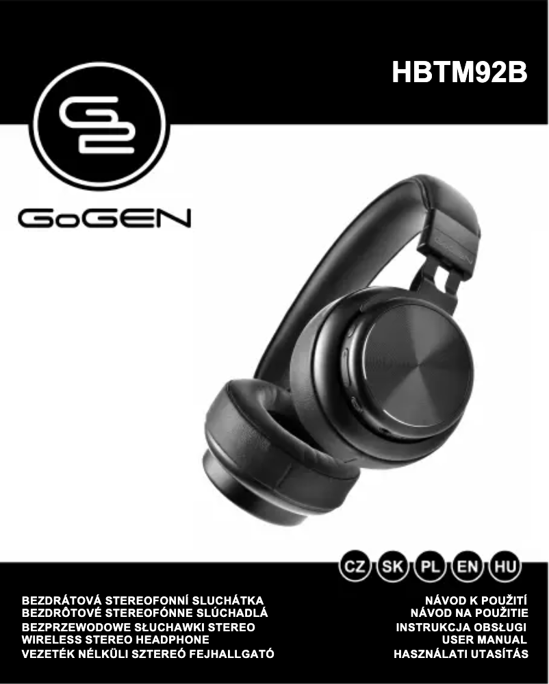 Imagen de la primera página del manual del dispositivo HBTM92B