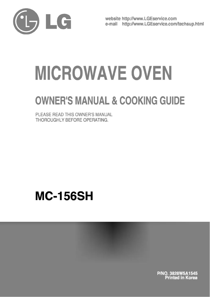 Imagen de la primera página del manual del dispositivo MC-156SH