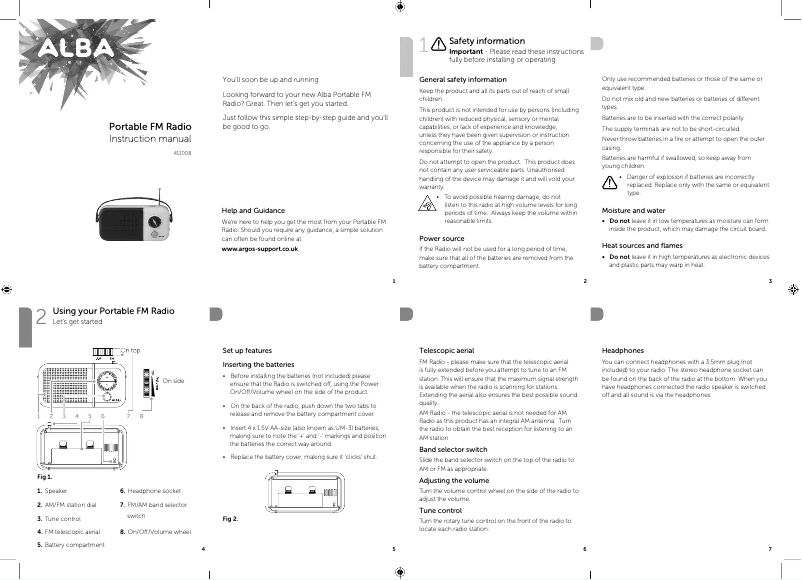 Página 1 del manual Manual de usuario Alba 41008