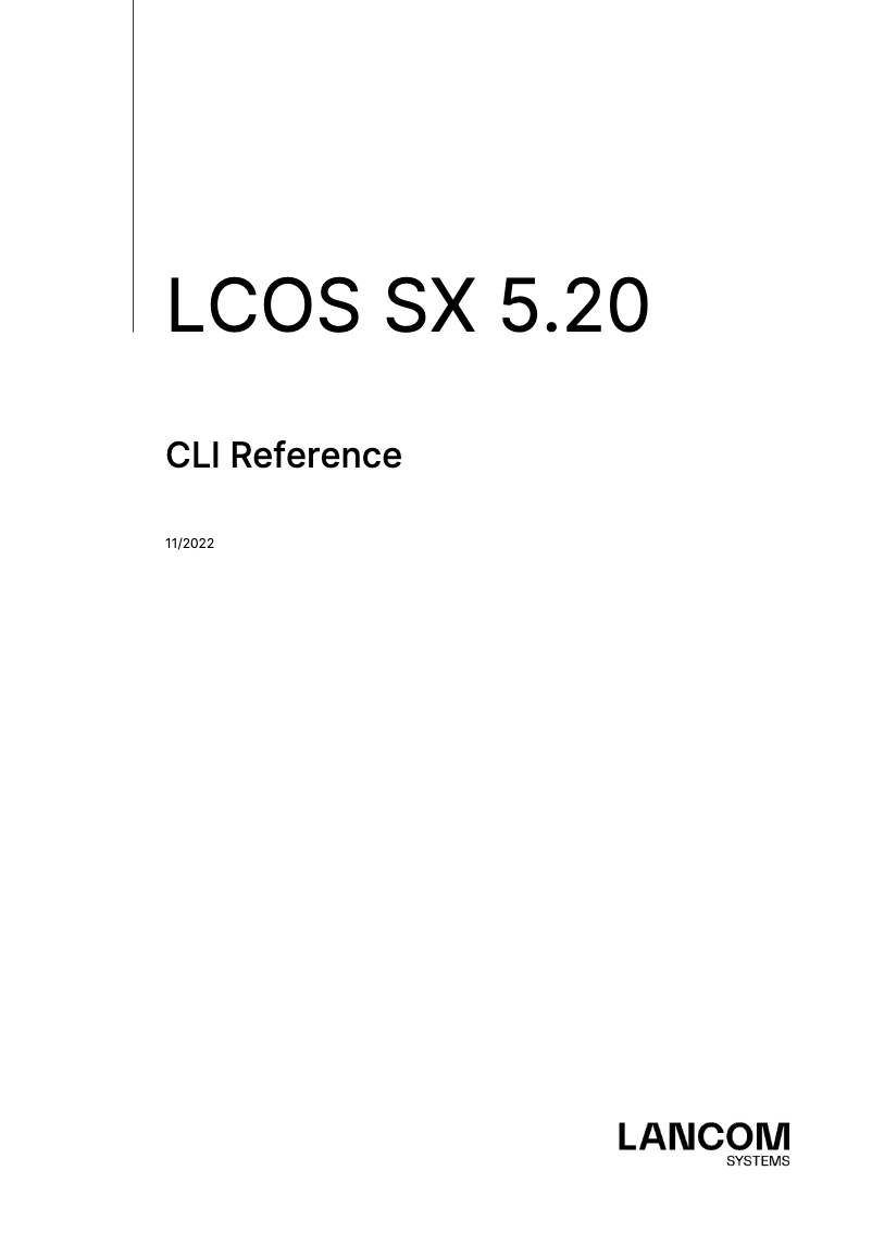 Página 1 del manual Manual de usuario Lancom GS-4530X