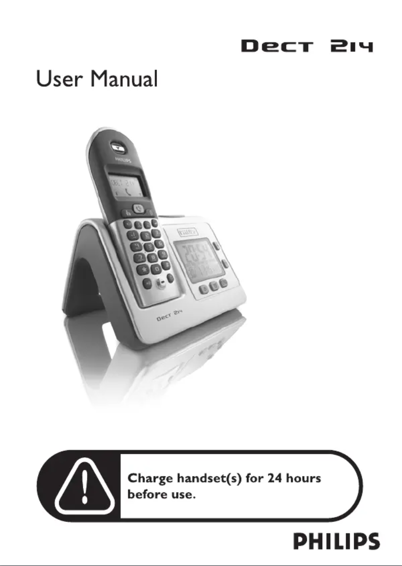 Página 1 del manual Manual de usuario Philips Dect 214