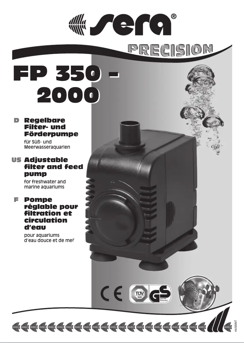 Página 1 del manual Manual de usuario sera FP 2000