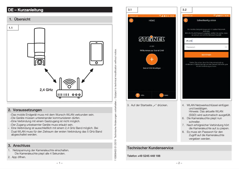 Página 1 del manual Manual de usuario Steinel L 600 CAM