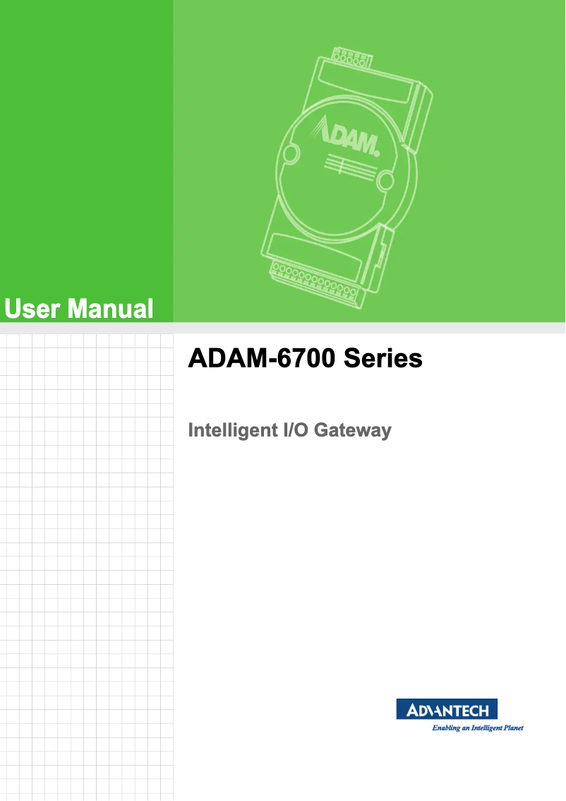 Página 1 del manual Manual de usuario Advantech ADAM-6750-A