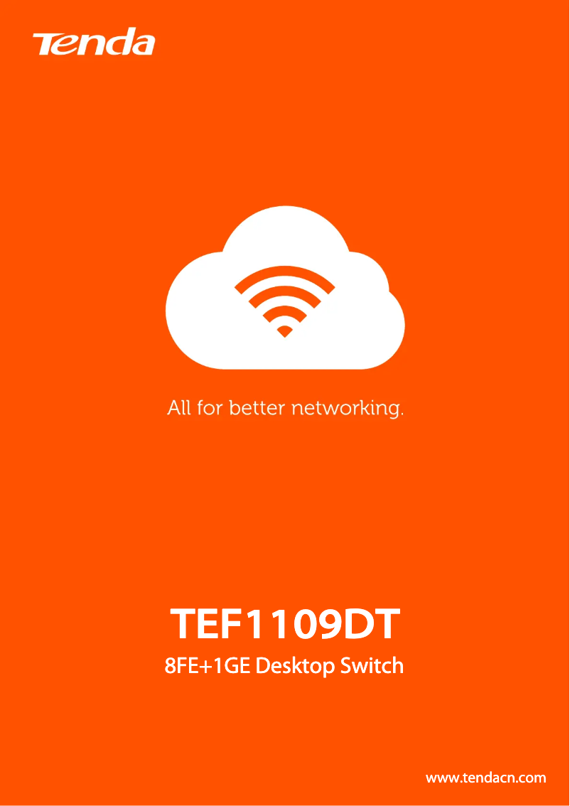 Página 1 del manual Ficha técnica Tenda TEF1109DT