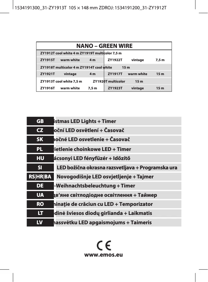 Imagen de la primera página del manual del dispositivo ZY1913T
