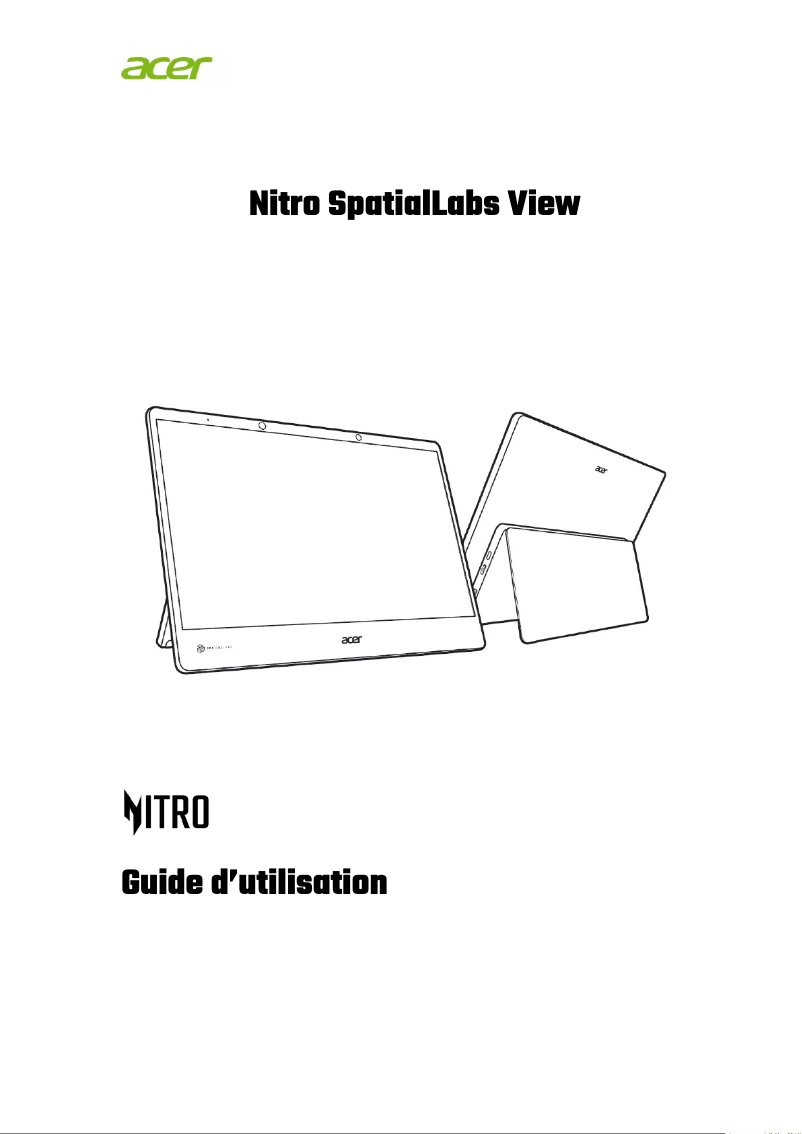 Imagen de la primera página del manual del dispositivo Nitro SpatialLabs View