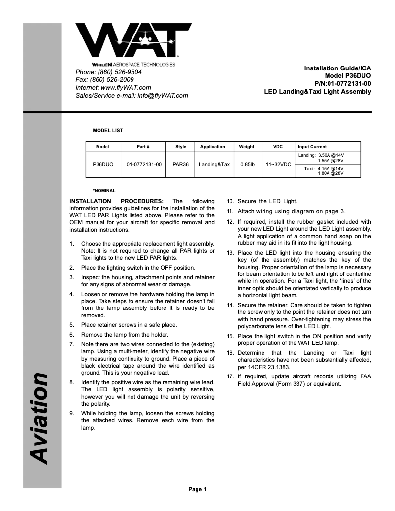 Imagen de la primera página del manual del dispositivo 01-0772131-00