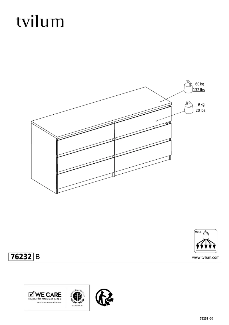 Página 1 del manual Manual de usuario Tvilum 76232