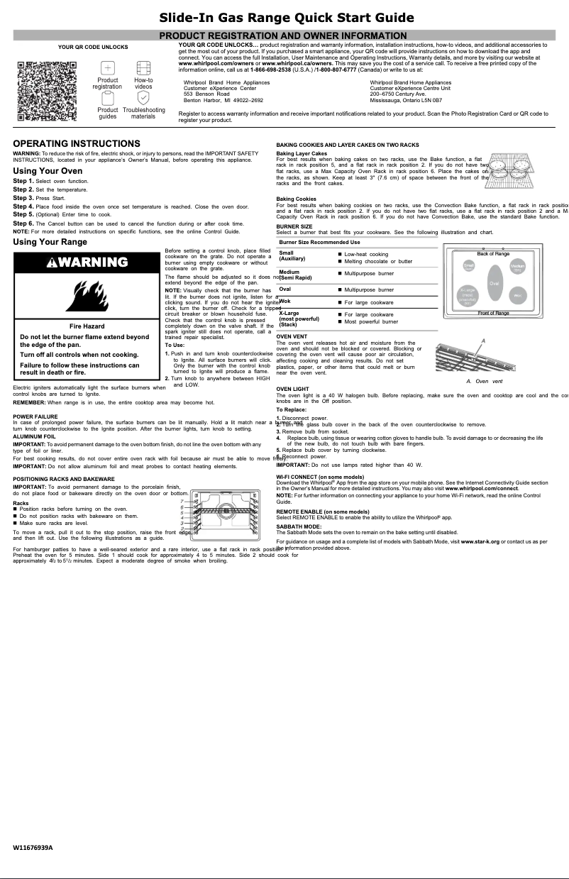 Página 1 del manual Guía de inicio rápido Whirlpool WEG750H0HW