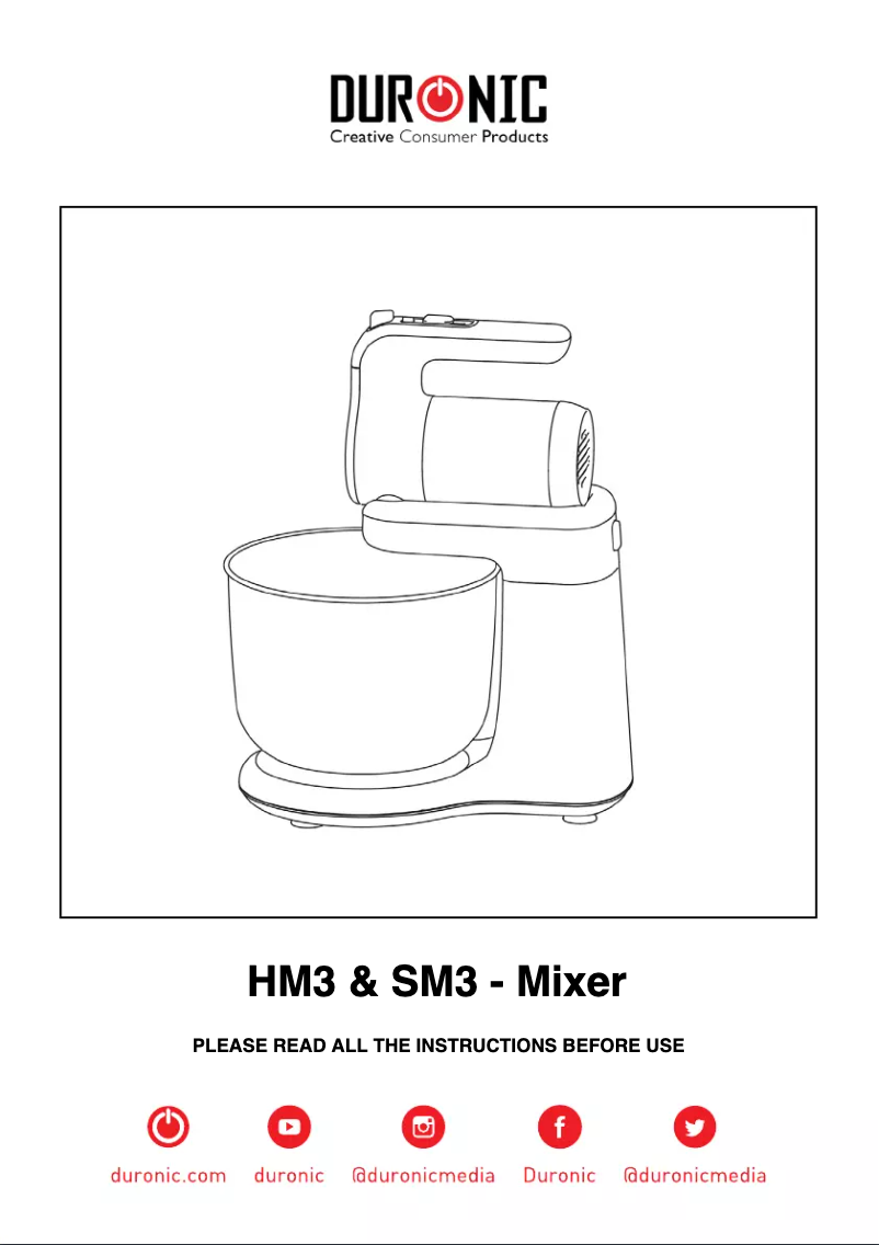 Página 1 del manual Manual de usuario Duronic SM3