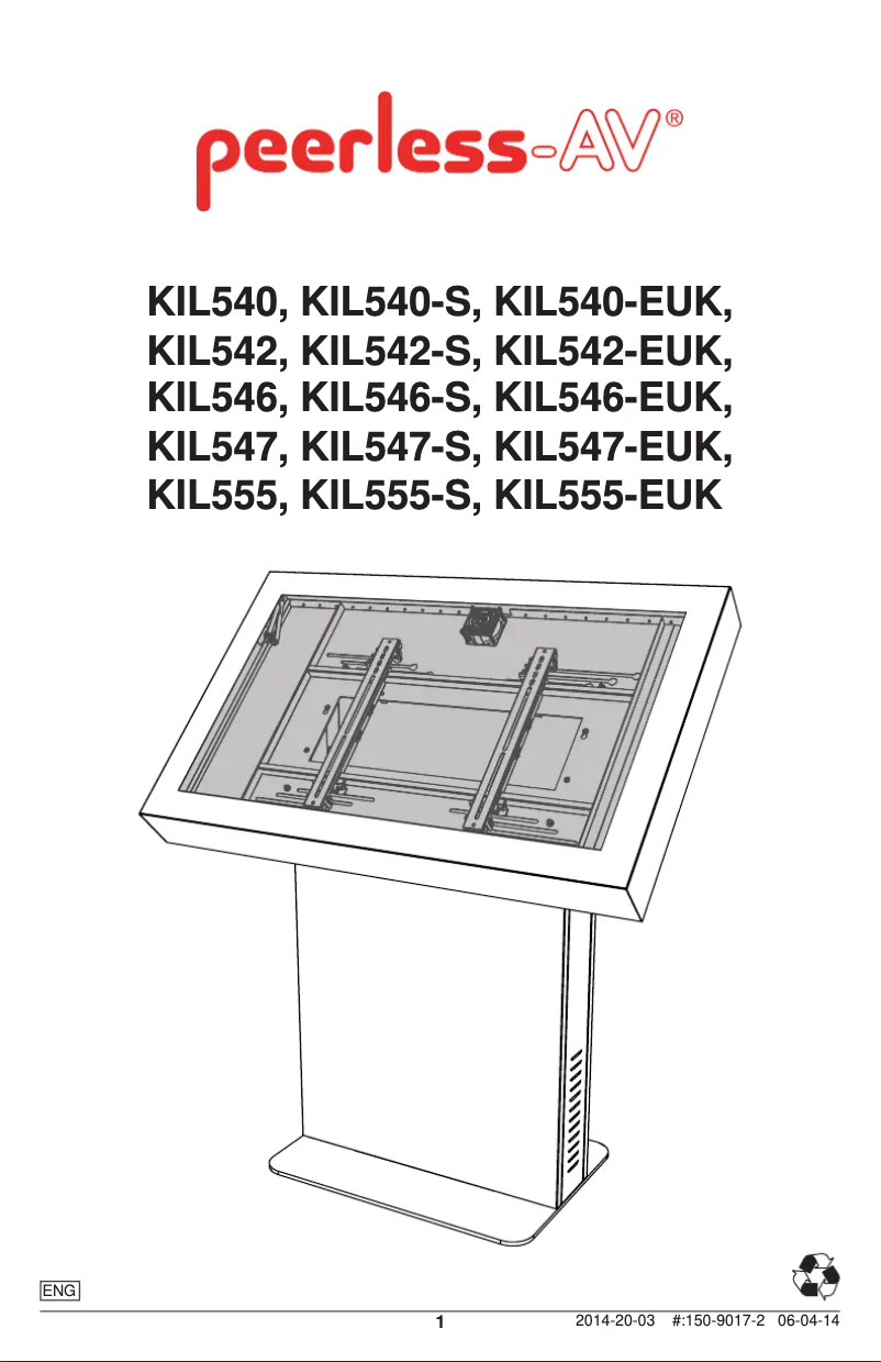 Imagen de la primera página del manual del dispositivo KIL547