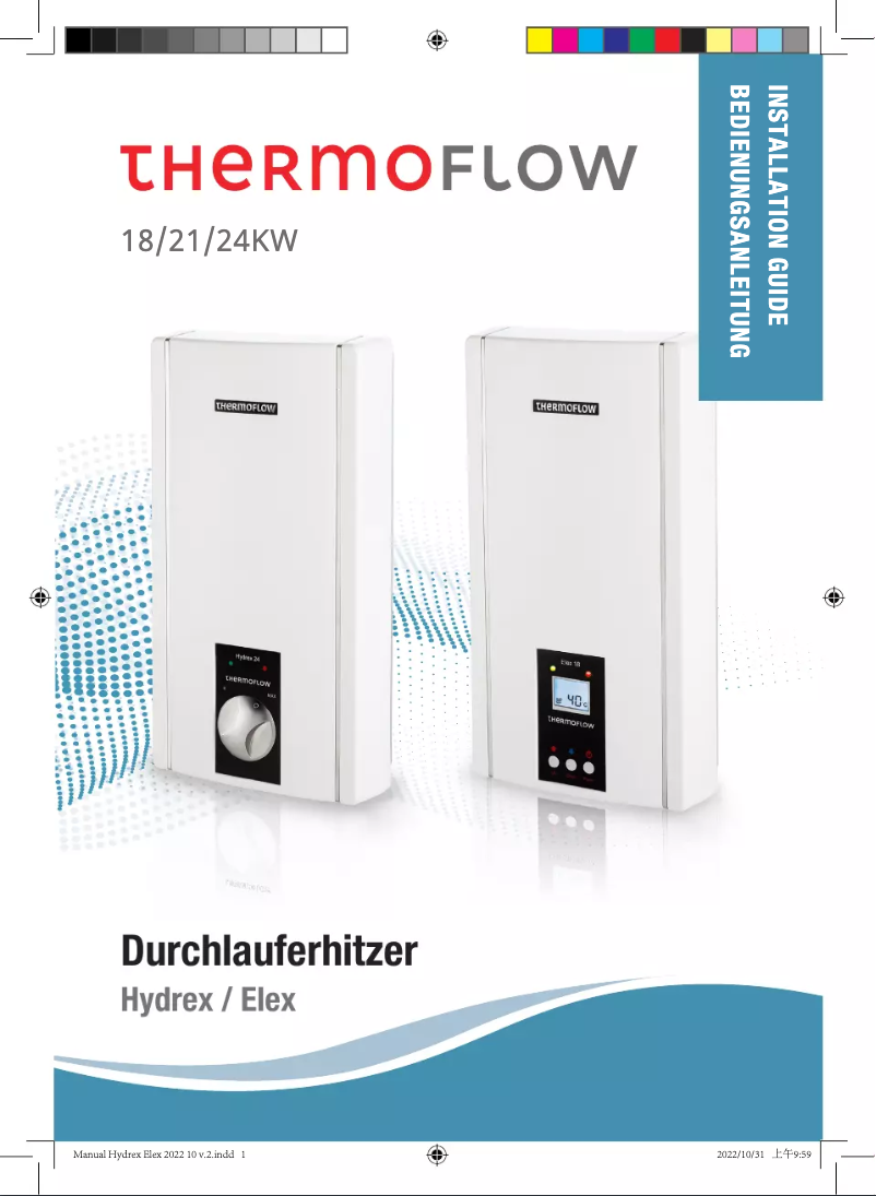 Imagen de la primera página del manual del dispositivo Hydrex 24