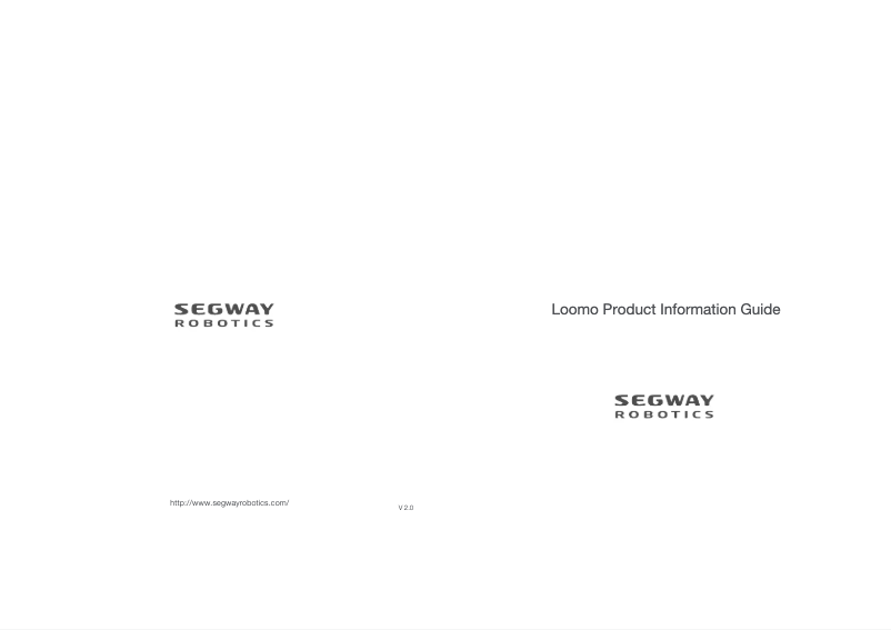 Página 1 del manual Manual de usuario Segway Loomo