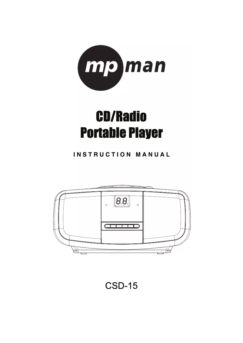 Página 1 del manual Manual de usuario Mpman CSD-15