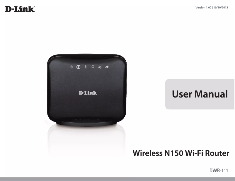 Página 1 del manual Manual de usuario D-Link DWR-111
