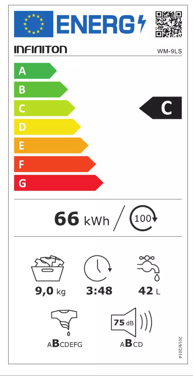 Imagen de la primera página del manual del dispositivo WM-9LS