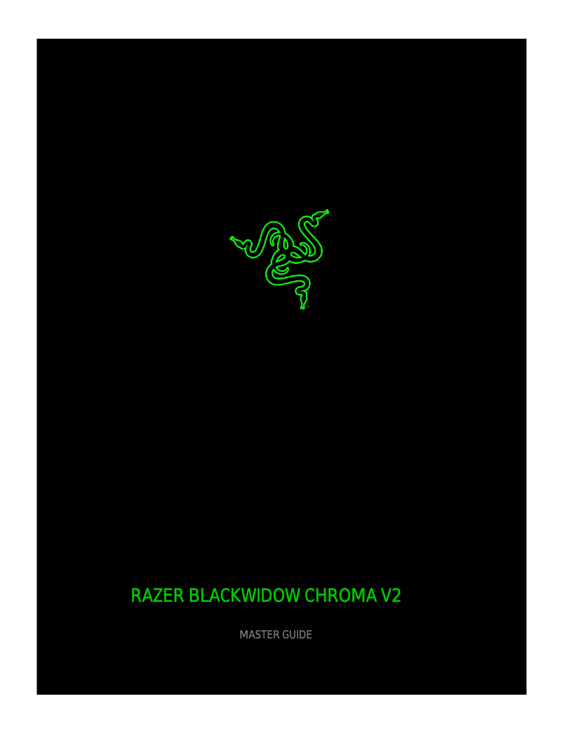 Página 1 del manual Manual de usuario Razer BlackWidow TE V2