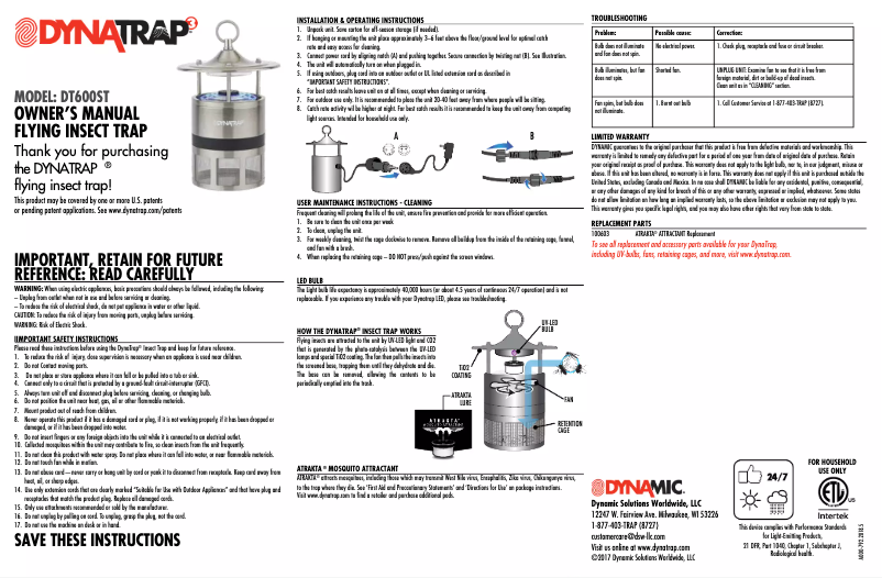 Imagen de la primera página del manual del dispositivo DT600ST