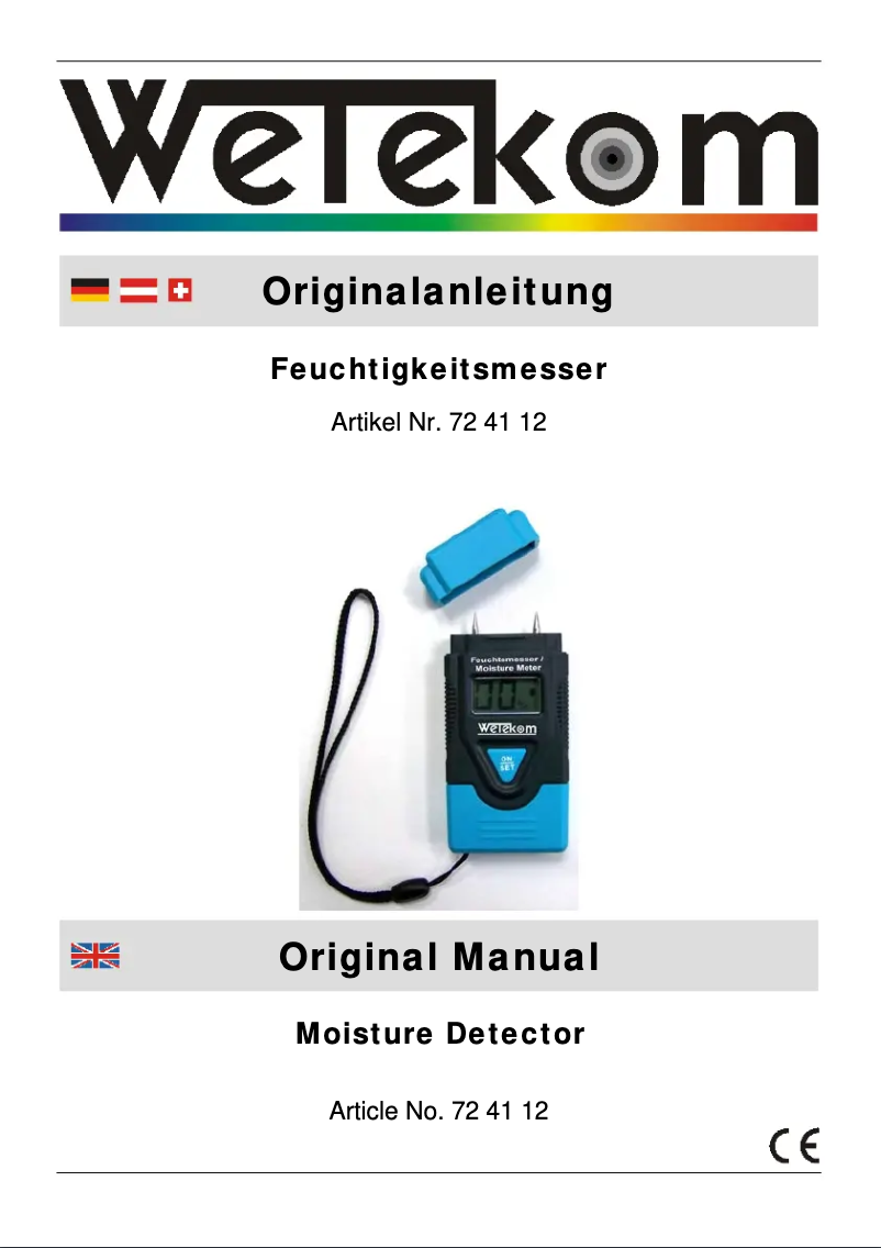 Imagen de la primera página del manual del dispositivo 724112