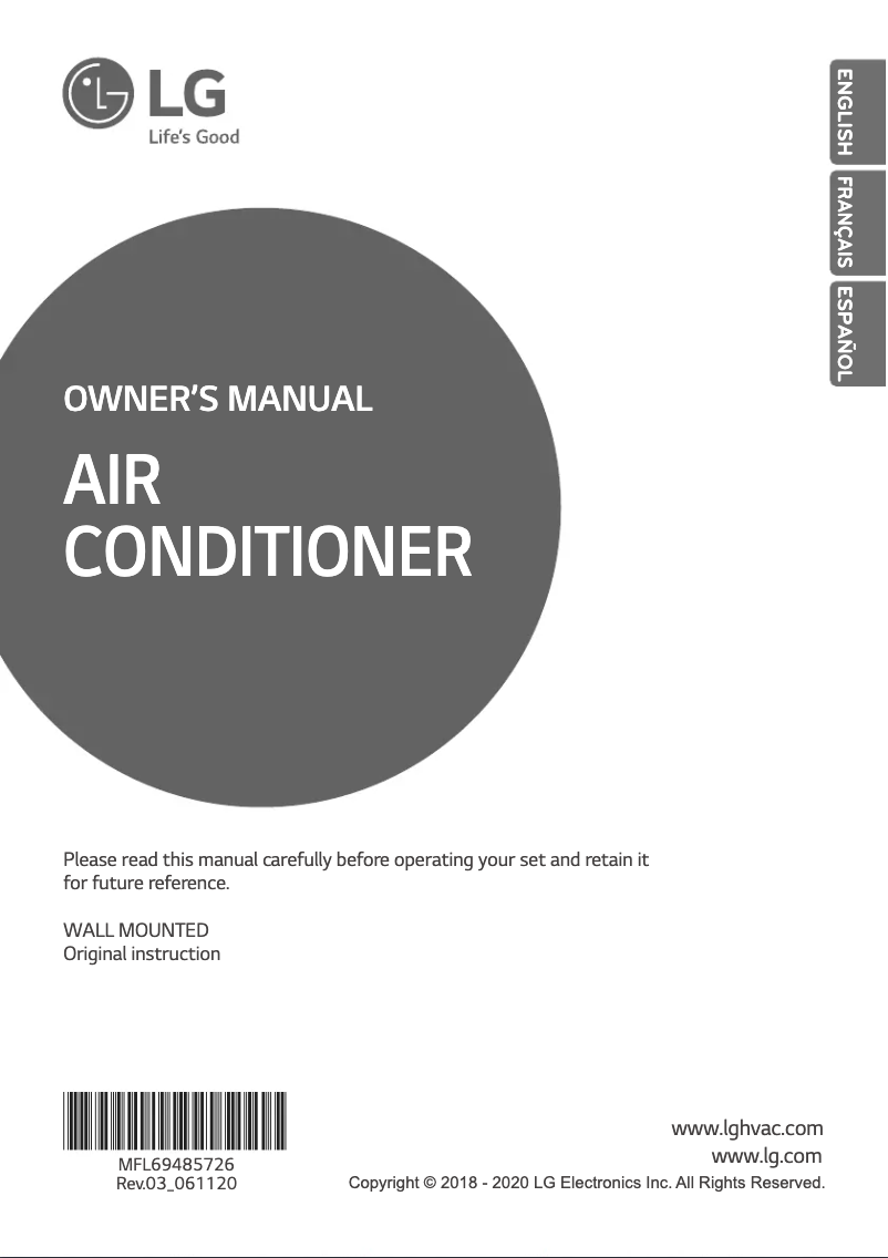Página 1 del manual Manual de usuario LG ARNU153SJR4