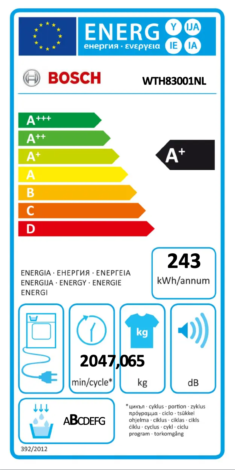 Imagen de la primera página del manual del dispositivo WTH83001NL