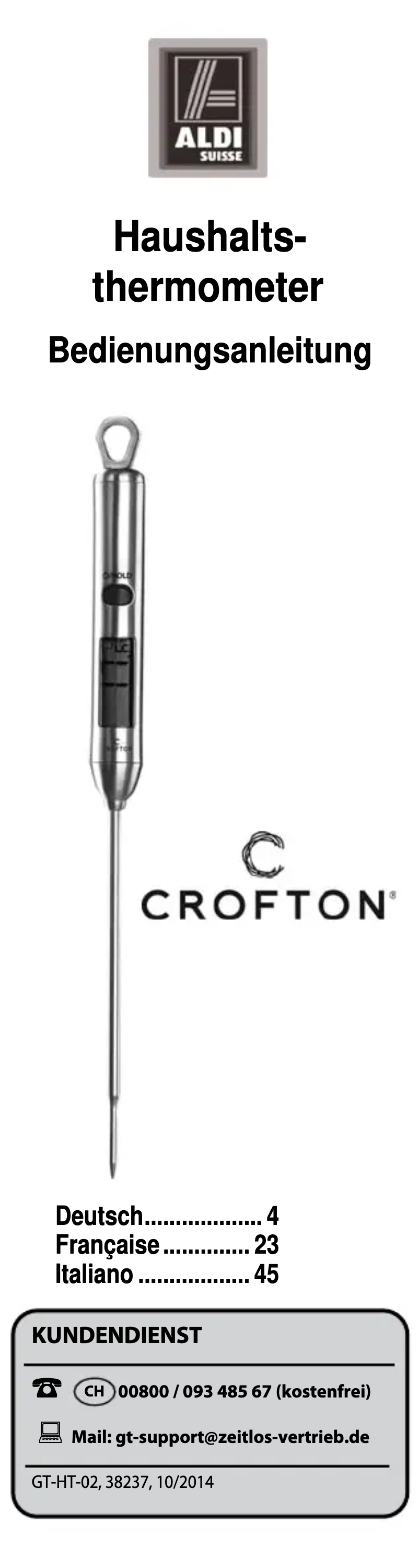 Imagen de la primera página del manual del dispositivo GT-HT-02