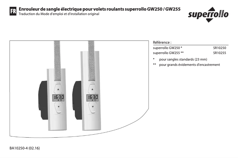 Página nº 1 - Manual de usuario Superrollo GW255
