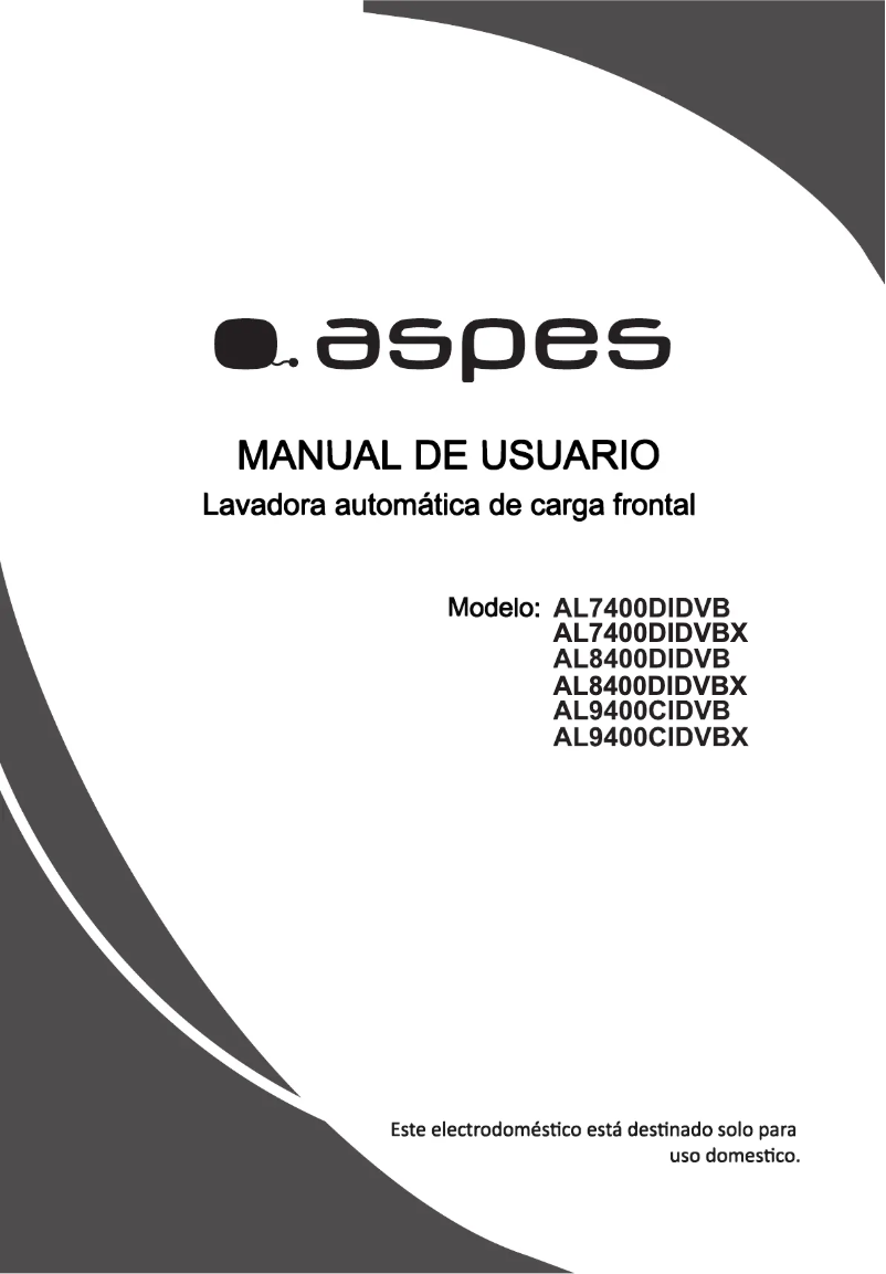 Página nº 1 - Manual de usuario Aspes AL7400DIDVBX