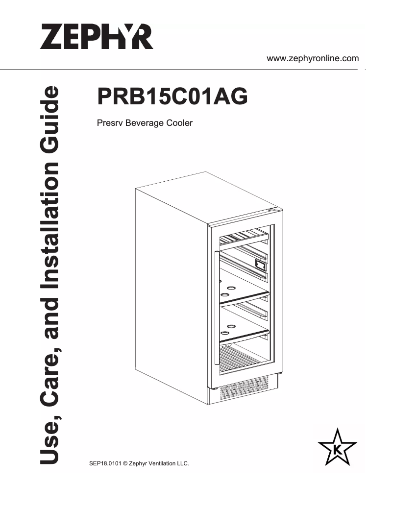 Imagen de la primera página del manual del dispositivo PRB15C01AG