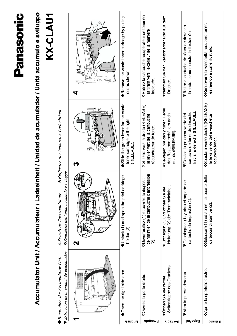 Imagen de la primera página del manual del dispositivo KX-CLAU1