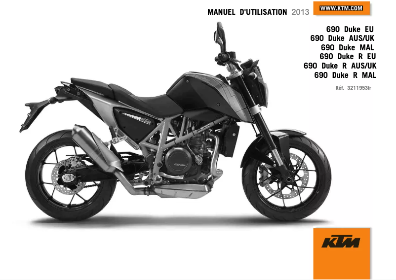 Imagen de la primera página del manual del dispositivo 690 Duke R (2013)