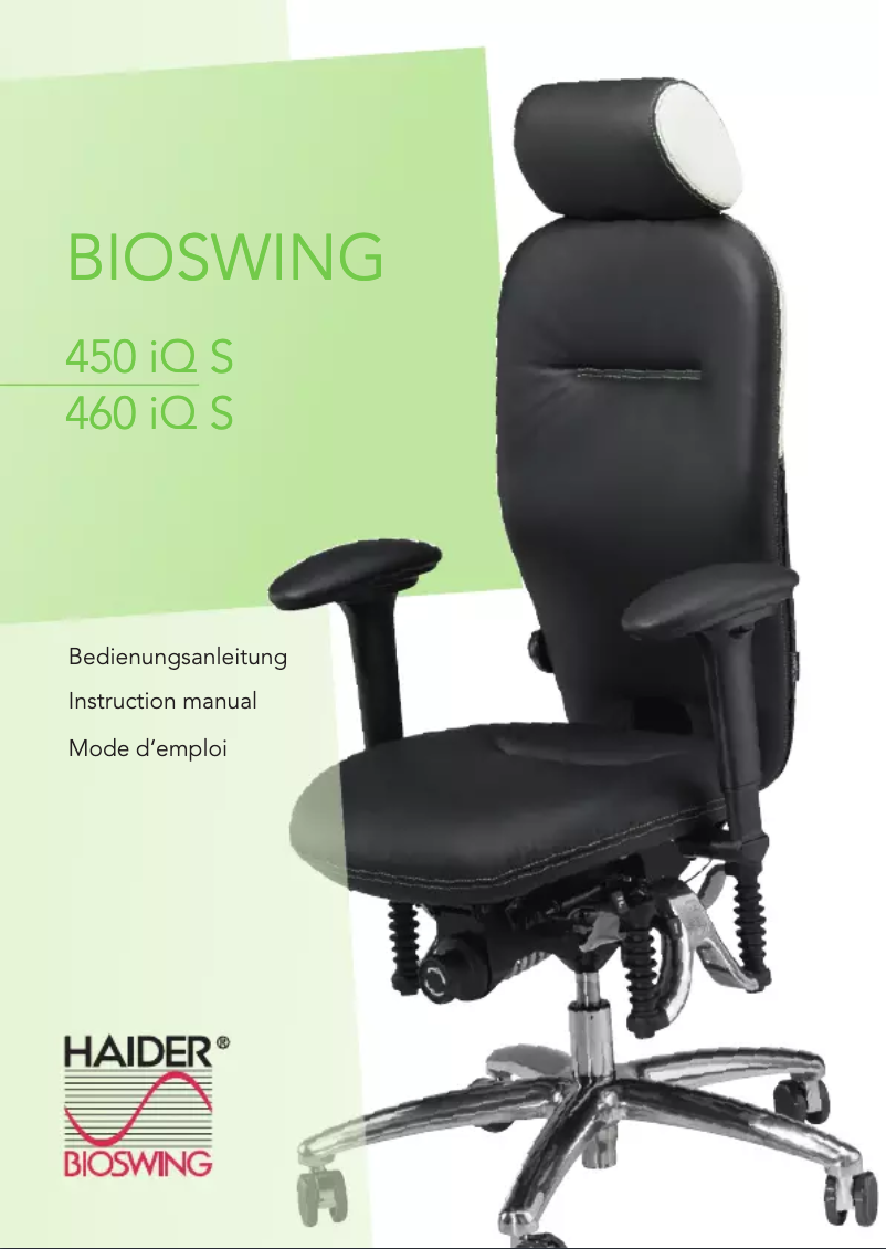 Página 1 del manual Manual de usuario Bioswing 460 iQ S