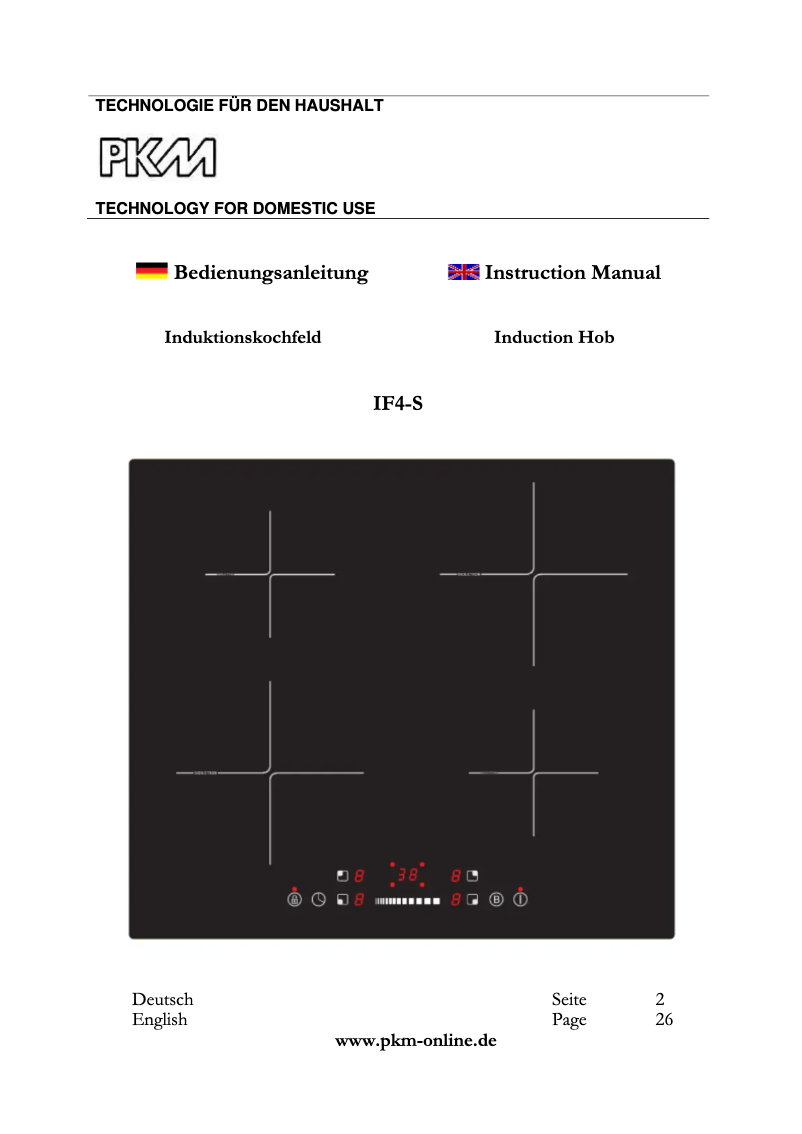 Página nº 1 - Manual de usuario PKM IF4-S